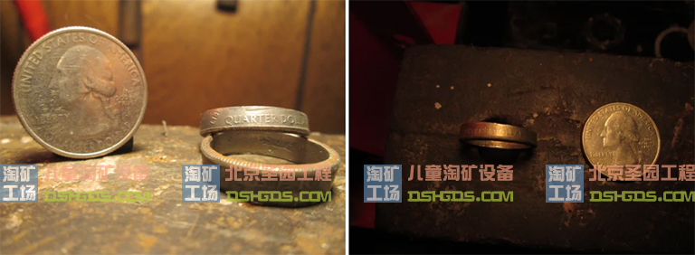兒童淘礦工場創(chuàng)意漂亮的硬幣指環(huán)DIY教程