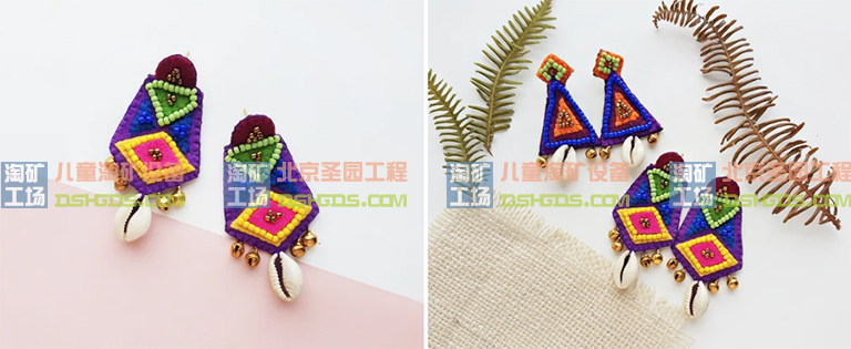 北京圣園兒童淘礦工場(chǎng)DIY波西米亞風(fēng)格耳環(huán)