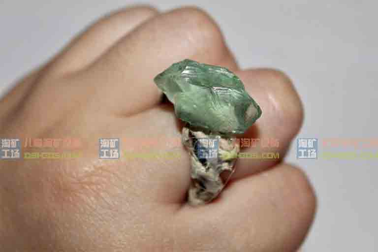 淘礦工場(chǎng)淘礦小鎮(zhèn)分享天然海玻璃麻繩戒指教程