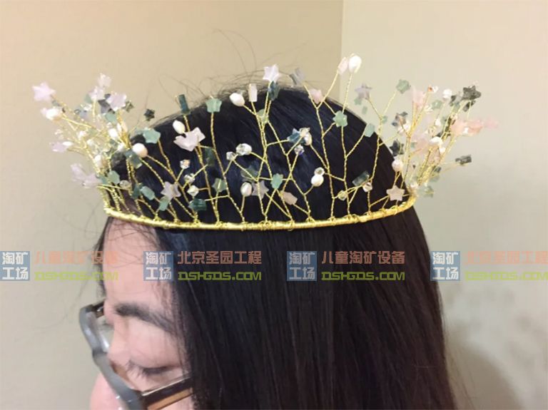 用寶石珠子和線制作的王冠教程（上）