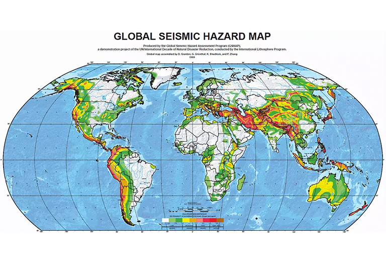 世界地震災害地圖